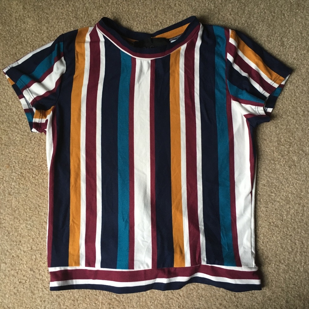 90s striped shirt